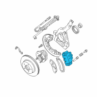 OEM 2001 Ford Explorer Sport Brake Caliper Diagram - 1L5Z2B121AA