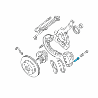 OEM Ford Explorer Sport Brake Caliper Bolt Diagram - 3L2Z2C296AA