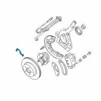 OEM 2003 Ford Explorer Sport Brake Hose Diagram - F67Z2078HA