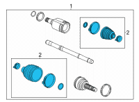 OEM Chevrolet Trailblazer Boot Kit Diagram - 42721984