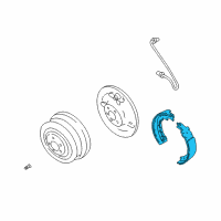 OEM 1989 Dodge D100 Brake Shoe Set Diagram - 4720191