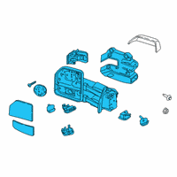 OEM Ford F-350 Super Duty Mirror Assembly Diagram - HC3Z-17683-NA