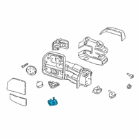 OEM 2022 Ford F-350 Super Duty Temperature Sensor Cover Diagram - HC3Z-17K709-A