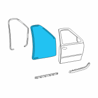 OEM 2002 Lincoln Blackwood Weatherstrip Diagram - 1L3Z-1620531-BA