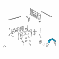 OEM 2010 Toyota Tundra Wheelhouse Liner Diagram - 65638-0C020