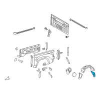 OEM Toyota Tundra Wheelhouse Liner Diagram - 65637-0C030