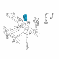 OEM Dodge Ram 3500 Front Coil Spring Diagram - 52113907AA