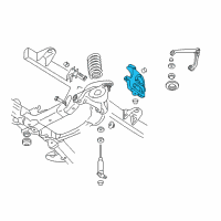 OEM 2008 Dodge Ram 3500 Front Steering Knuckle Diagram - 52106791AD