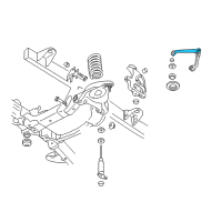 OEM 2012 Ram 3500 Arm-Upper Control Diagram - 52121586AF