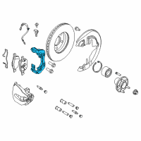 OEM Ford Focus Caliper Support Diagram - CV6Z-2B292-B