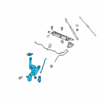 OEM 2013 Ford Fiesta Reservoir Assembly Diagram - BE8Z-17618-B