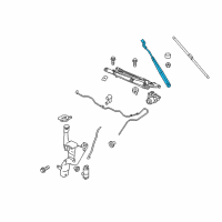 OEM 2019 Ford Fiesta Wiper Arm Diagram - FE8Z-17527-A