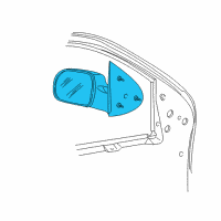 OEM Ford Freestar Mirror Assembly Diagram - 3F2Z-17682-BAB