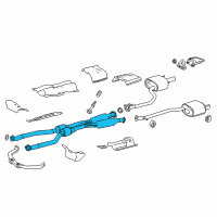 OEM 2021 Lexus RC300 Exhaust Pipe Assembly Diagram - 17410-31M40