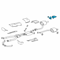 OEM 2016 Lexus IS350 BAFFLE Sub-Assembly, Exhaust Diagram - 17408-31110