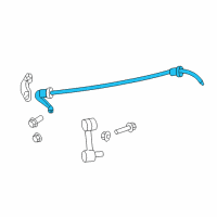 OEM Lincoln Zephyr Stabilizer Bar Diagram - 8E5Z-5A772-DA