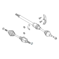 OEM Ford Fusion Axle Assembly Clip Diagram - BB5Z-4B422-A