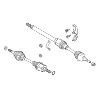 OEM 2015 Lincoln MKT Axle Assembly Clip Diagram - BB5Z-4B422-A