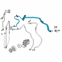 OEM 2018 Ram 3500 Line-A/C Liquid Diagram - 68186691AE