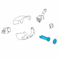 OEM 2004 Saturn Vue Ignition Cylinder Bezel Diagram - 15841209