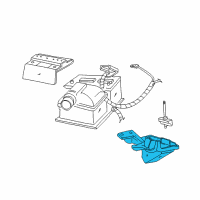 OEM 2007 Ford Freestar Battery Tray Diagram - 3F2Z-10732-BA