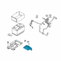 OEM 2018 Lincoln MKX Support Bracket Diagram - DG9Z-10732-C