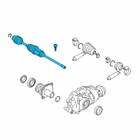 OEM 2015 BMW 535i GT xDrive Front Output Shaft - Right Diagram - 31-60-7-618-678