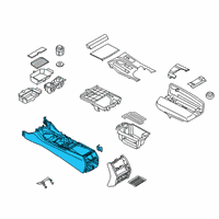 OEM 2018 BMW M5 Centre Console Diagram - 51-16-6-833-965