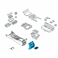 OEM 2018 BMW M5 Cover Centre Console, Rear Diagram - 51-16-6-833-803