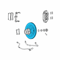 OEM 2015 Dodge Viper Brake Rotor Diagram - 5181459AC