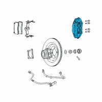 OEM 2005 Dodge Viper CALIPER-Disc Brake Diagram - 5136154AA