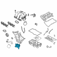 OEM 2008 Mercury Mariner Oil Pump Diagram - 3W4Z-6600-AA