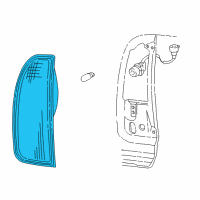 OEM Lincoln Tail Lamp Assembly Diagram - 2C5Z-13404-AA