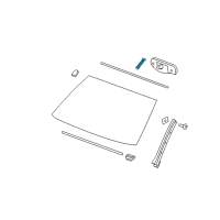 OEM 2008 Cadillac Escalade EXT Mirror Inside Cover Diagram - 20990167