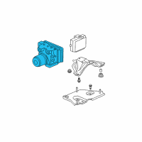 OEM Acura MDX Modulator Assembly, Vsa Diagram - 57110-S3V-A13