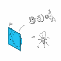 OEM 2008 Toyota Tundra Shroud Diagram - 16712-0S010