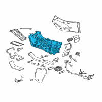 OEM 2017 Buick LaCrosse Console Base Diagram - 26231490