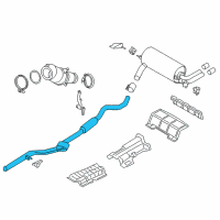 OEM 2016 BMW 428i Gran Coupe Center Muffler Diagram - 18-30-7-633-119