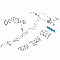 OEM 2016 BMW 435i xDrive Heat Insulation, Rear Silencer, Rear Diagram - 51-48-7-321-619