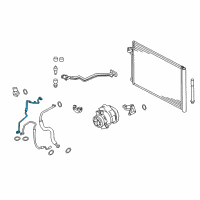 OEM 2014 BMW X5 Pressure Hose, Condenser, Evaporator Diagram - 64-50-6-842-308