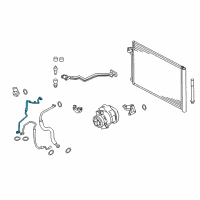 OEM BMW X6 Pressure Hose, Condenser, Evaporator Diagram - 64-50-6-842-308