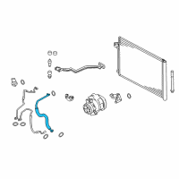 OEM 2014 BMW X5 Suction Pipe Evaporator-Compressor Diagram - 64-50-9-271-896