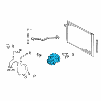 OEM BMW X6 A/C Compressor Diagram - 54529399061