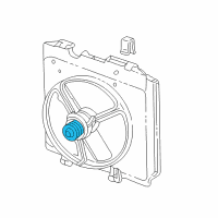 OEM Dodge Charger A/C Condenser Fan Motor Diagram - 4339499