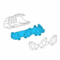 OEM 2003 Toyota Tundra Exhaust Manifold Diagram - 17141-62110