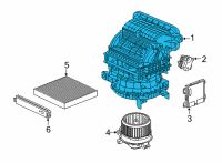 OEM 2022 Acura TLX Blower Sub-Assembly Diagram - 79305-TGV-A41