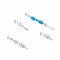 OEM 2007 Hyundai Veracruz Shaft Assembly-Drive, LH Diagram - 49500-3J050