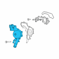 OEM 2019 Jeep Cherokee Water Pump Diagram - 68111624AF