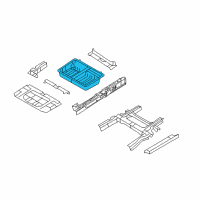 OEM 2013 Chrysler Town & Country Pan-Rear Floor Pan Diagram - 5109593AD