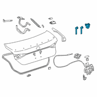 OEM 2020 Toyota Avalon Cylinder & Keys Diagram - 69055-06160